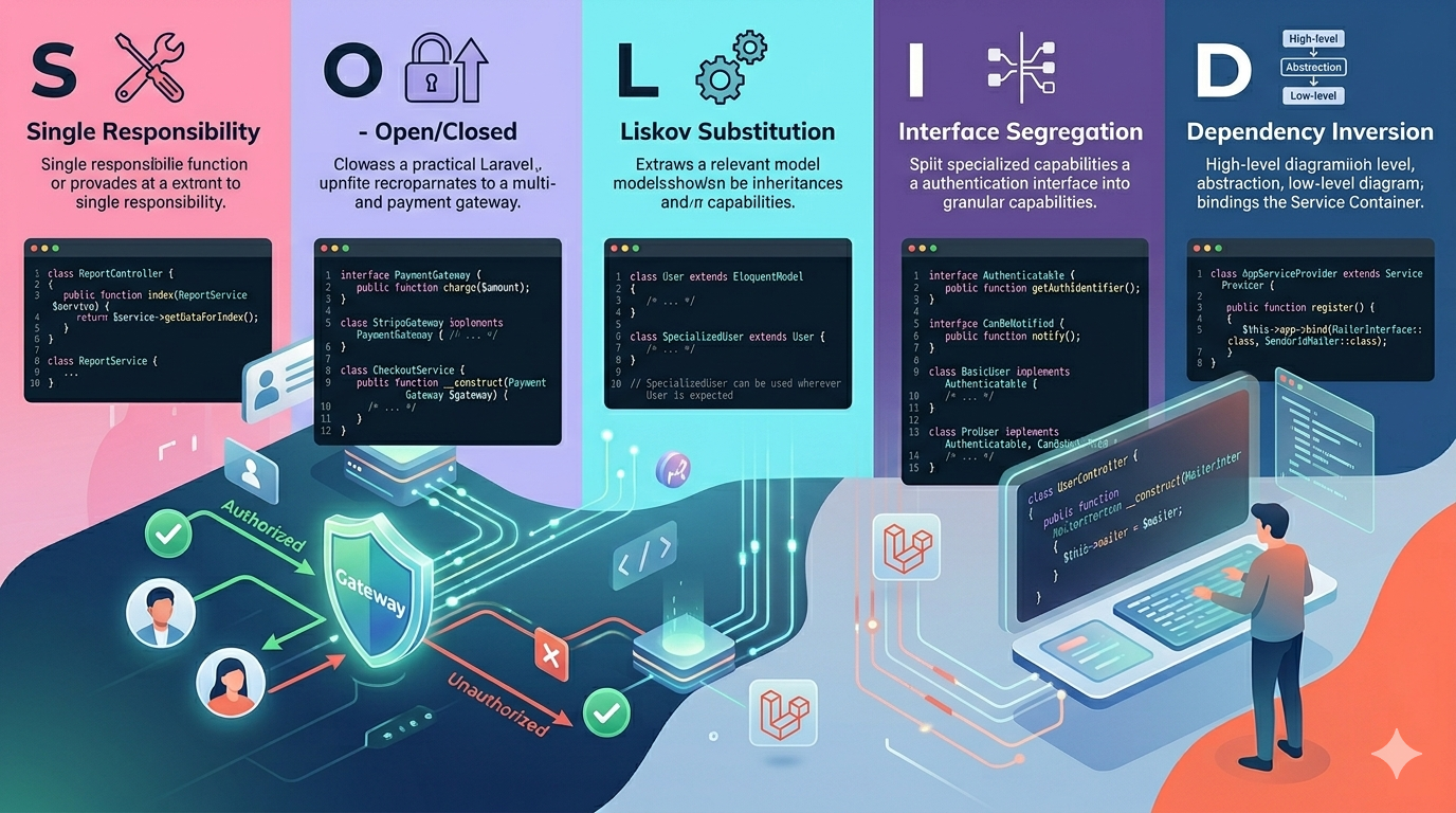 Understanding SOLID Principles in Laravel with Practical Examples