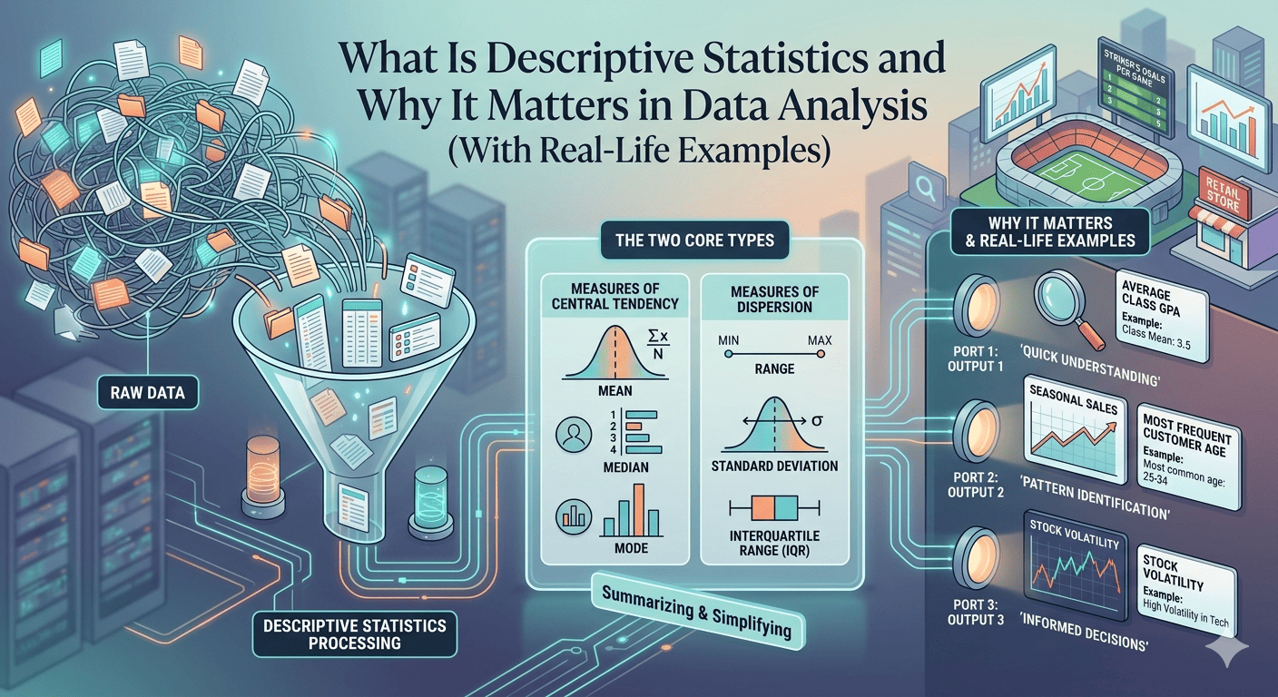 What Is Descriptive Statistics and Why It Matters in Data Analysis (With Real-Life Examples)